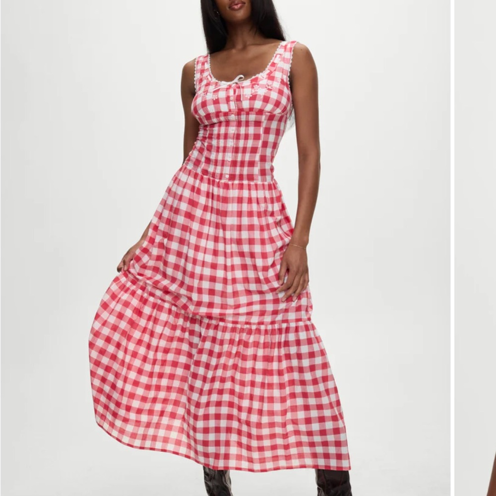 Bella Hadid Southern Bell Midi Dress